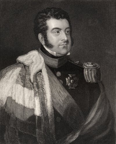 George Augustus Frederick Fitzclarence, 1st Earl of Munster, Engraved by W.H. Cook, from 